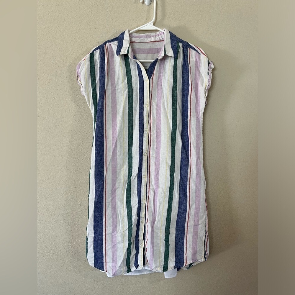 Old Navy Striped T-Shirt Midi Dress